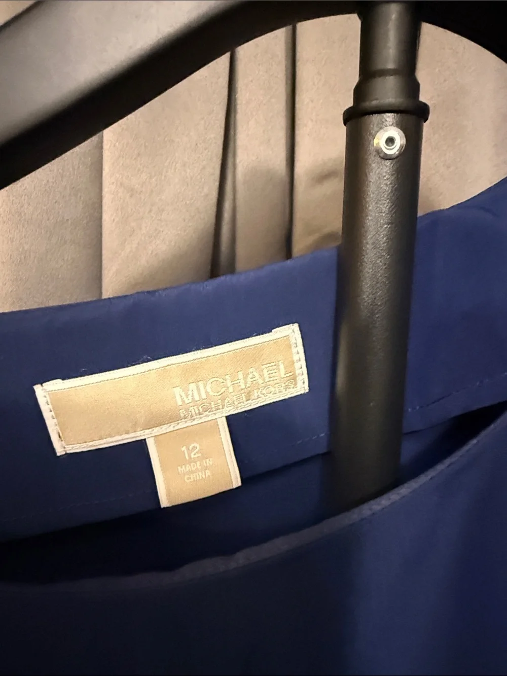 Michael Kors Navy, Light Blue & Cream Colorblock Tunic Dress